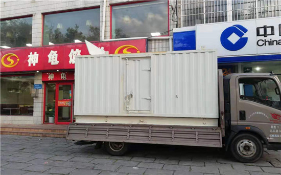 正宁出租发电机施工案例